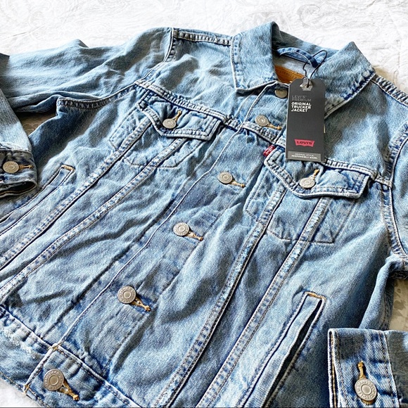 LEVI’S Original Trucker Jacket Denim Medium NWT - Picture 12 of 12